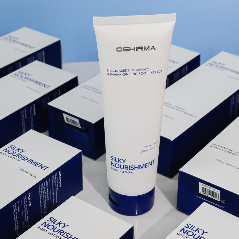  Sữa Dưỡng Thể Hỗ Trợ Dưỡng Trắng Da Và Cấp Ẩm Oshirma Silky Nourishment 250ML OSHIRMA SILKY NOURISHMENT BODY LOTION nhankhaai 