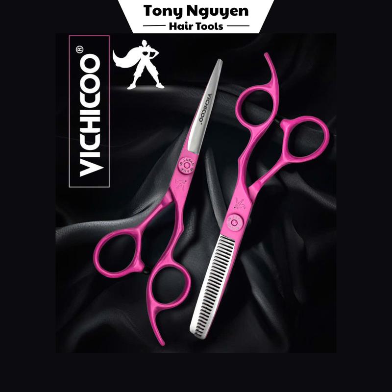 Kéo Cắt Kéo Tỉa Vichicoo 6.0 Hồng Cắt Tóc Chuyên Nghiệp Cho Cả Nam Và Nữ - K026 