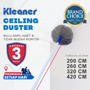 Kleaner Sapu Panjang Alat Pembersih Plafon /  Sawang Sarang Laba / Langit Rumah