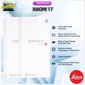 XIAOMI 17 12GB 512GB - Snapdragon 8 Elite Gen 5 - Lensa Optik Leica Summilux