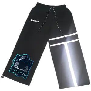 Celana Skena Nyala Sunfish Reflektip Plat/Strip Menyala Gelap Sunfish Unisex Anak Laki-Laki/Perempuan Usia 2-14 Tahun Premium Terbaru/Terlaris