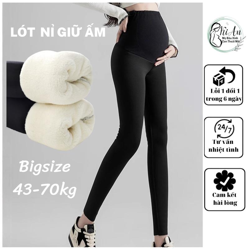  Quần bầu legging lót lông CO GIÃN 4 CHIỀU K BAI️ K XÙ️ quần lông bầu dày dặn ấm áp️ quần bầu mùa đông Váy Bầu Đầm Bầu Voi quần  nỉ 
