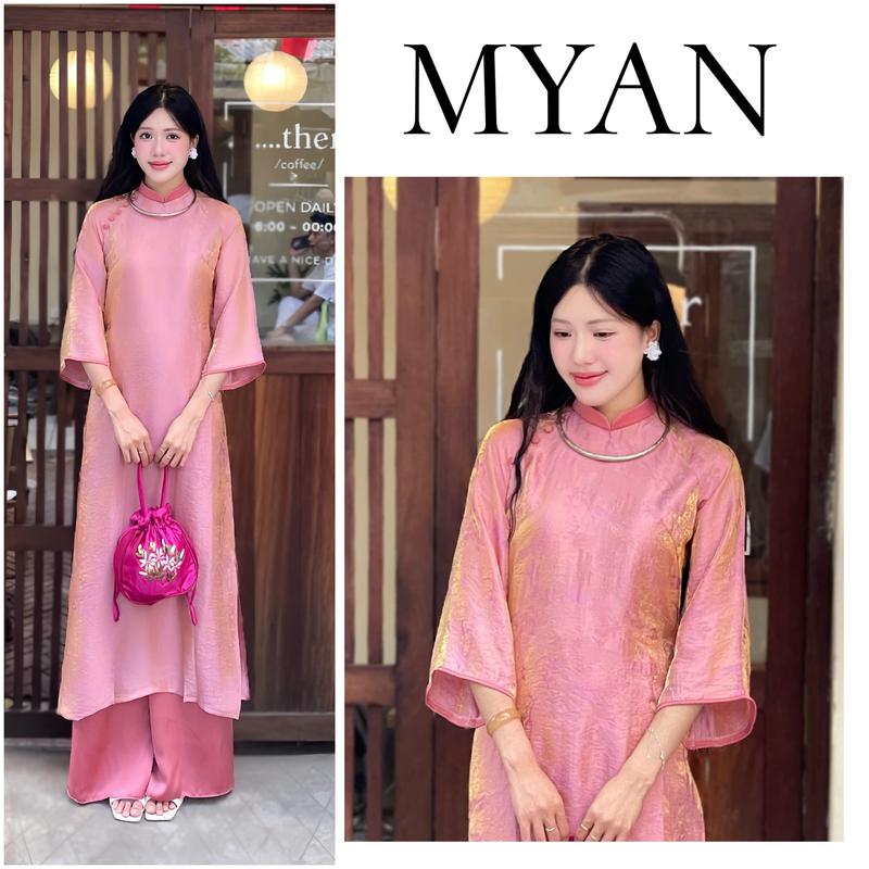 [BST TẾT 2026]Áo dài Tết XUÂN THÌ, áo dài cách tân dáng suông chất tằm thướt tha, nhăn tự nhiên phù hợp mặc cưới hỏi, lễ Tết hot trend 2026, nữ, women dress - Áo Dài Mỹ An -