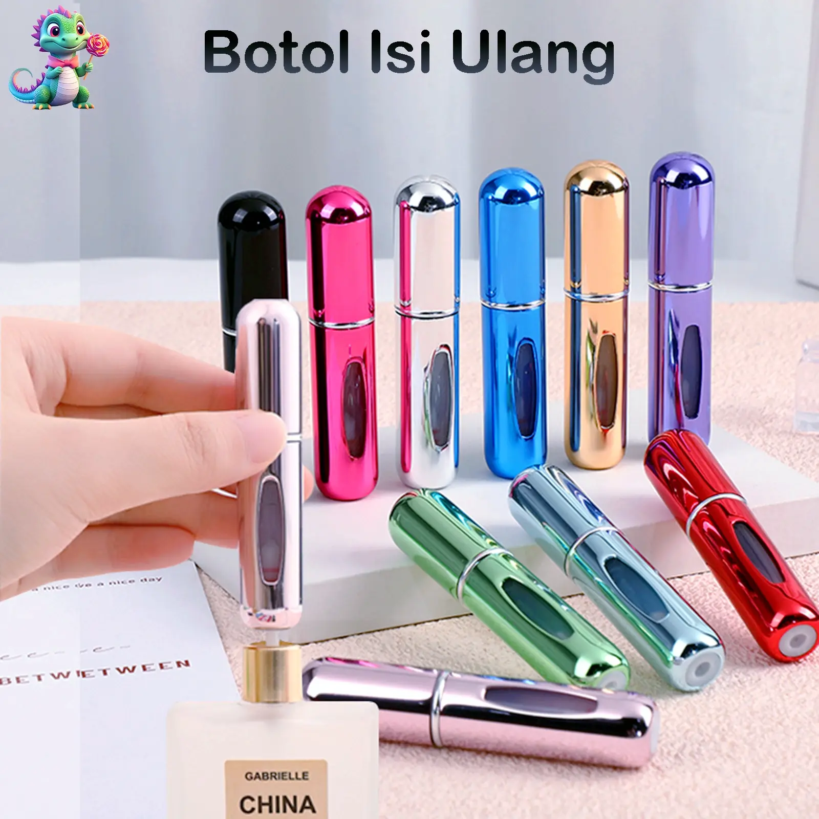 Botol parfum mini 5ml Tmpat parfum mini travel size botol Btol parfum refill/Btol parfum mini/Botol prfum prtable Mimi/Tempat parfum Parfum mini 5ml botol/ Btol parfume mini/Refill parfum/Parfum btol pcahan/Botol sray tavel sze/wadah parfum mini Spray