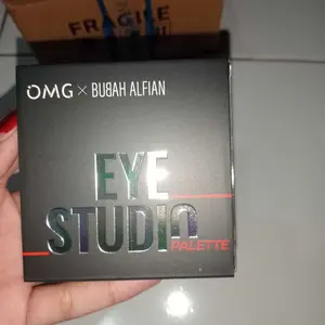 OMG OH MY GLAM Eye Studio Palette - 9 Shades Eyeshadow Palette High Pigment And Smooth Powder Long Lasting - Easy to Blend - Glitter, Highlighter, Contour Make Up - Warna Lengkap Nude, Coklat,Pink