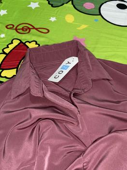 Product Review of SIVALI Minji Shirt | Basic Loose Office Shirt - Kemeja Wanita Kantor Atasan Baju Anti Kusut Panjang Tebal Polyester Silk Formal Oversize Formal Oversize Kerja Hitam Casual from c** 1