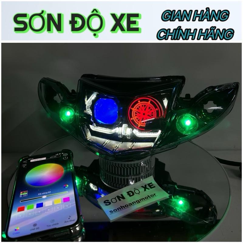 Pha Đèn Bi Cầu Sirus Độ Sẵn Bi 1.5 MT + Vòng Xoay Relegan Công Xuất 45W Chỉnh Màu App Tặng Kèm Dây Nguồn Bảo Hành 24 Tháng