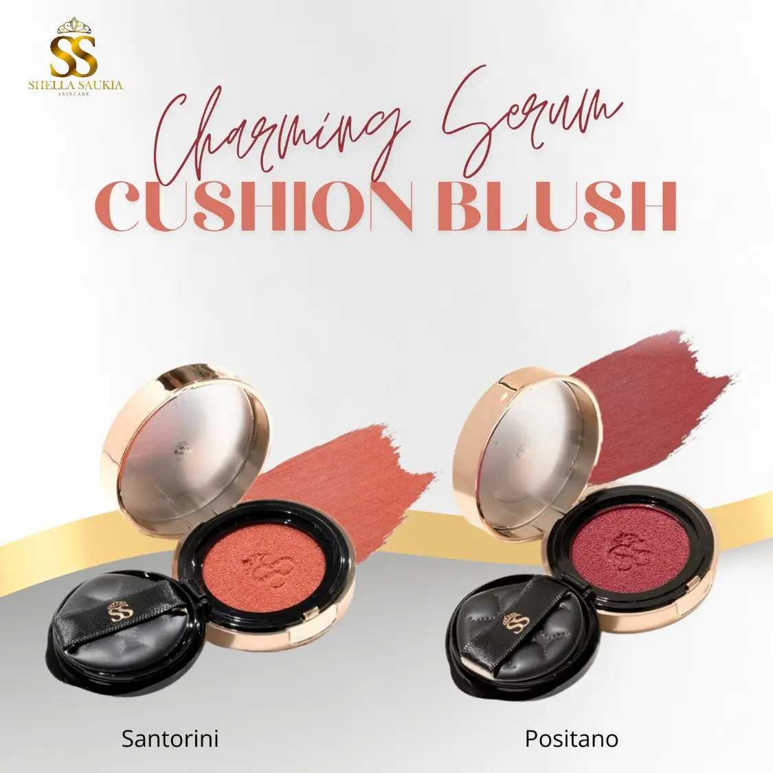 SSSKIN Charming Serum Cushion Blush / Blush On Shella Saukia Ssskin / Blush Cushion