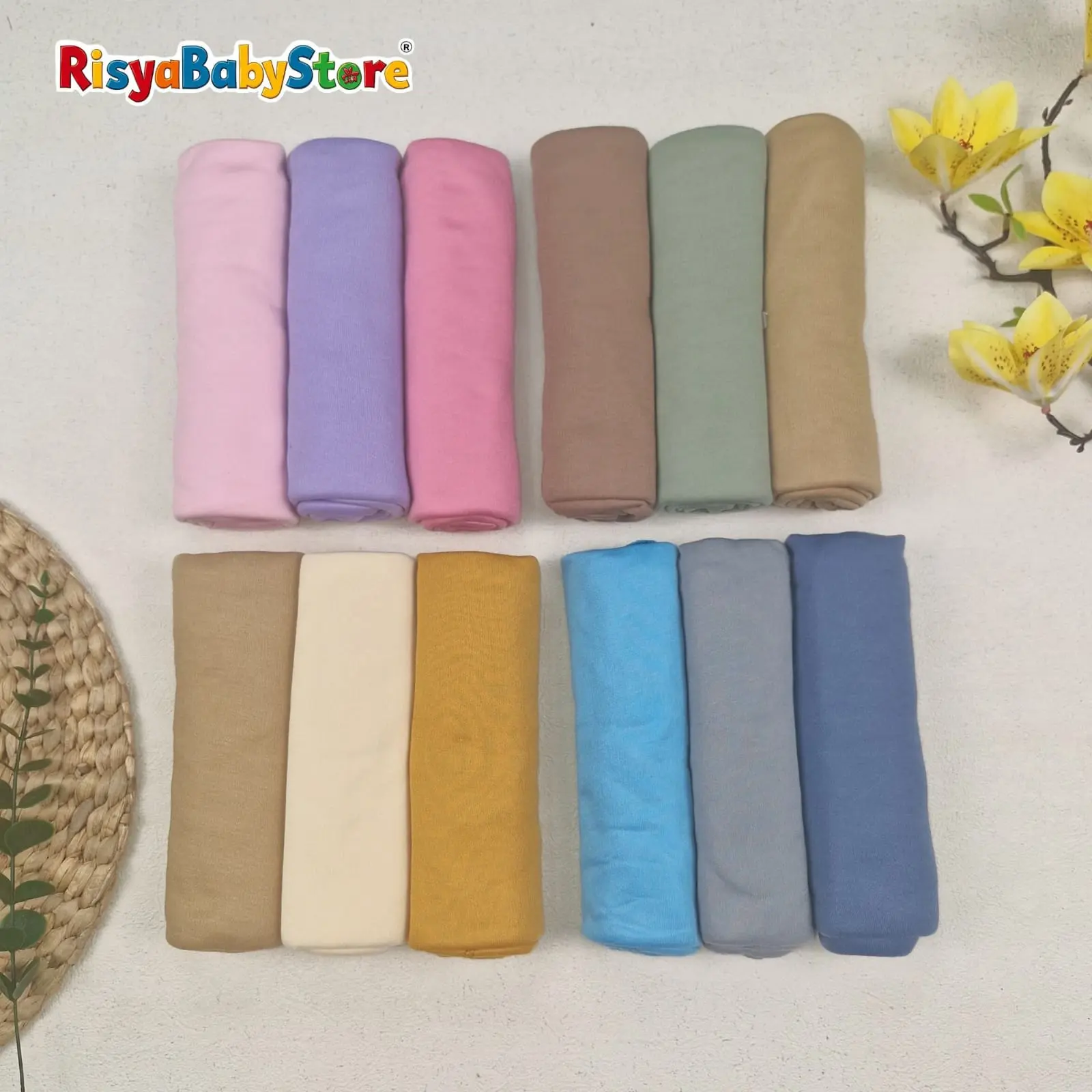 3 pcs Bedong bayi halus lembut