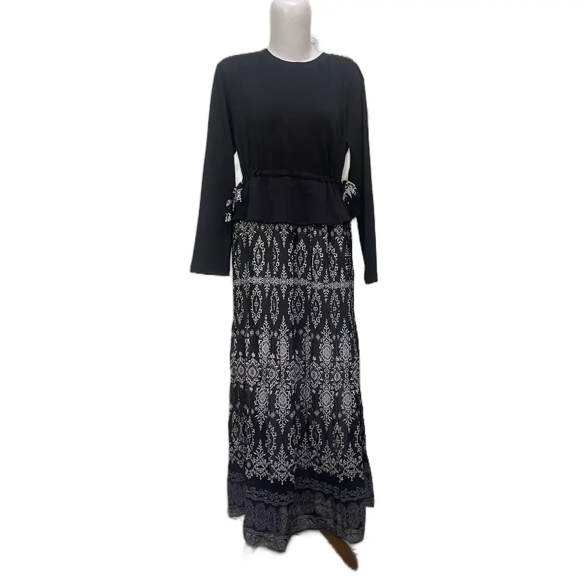 Dress wiicollection , dress rajut kombinasi ceruty import