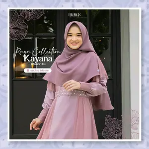 Khimar Jilbab Pad Premium Dewasa Polos Kekinian Kayana Khimar by Shuvaye