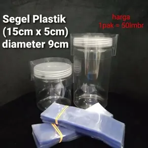 Segel plastik toples diameter 9cm (isi50) plastik segel shrink