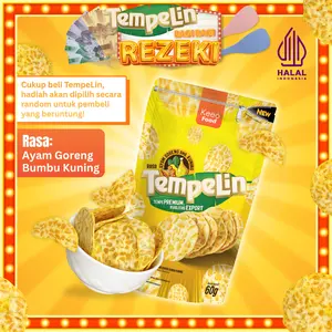 TEMPELIN Keripik Tempe Ayam Goreng Bumbu Kuning 60 gram Keeo Food