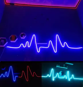 NEON FLEX 220V PERMETER / LAMPU HIAS KAMAR LED NEON SIGN LED SELANG NEON FLEX AC 220V LED METERAN LAMPU PLAFON Biru Blue Cafe