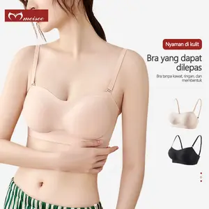 MEISEE BH Seamless Bra Push Up Cup A Style Pakaian Dalam Wanita High Quality  Busa Tipis push bra