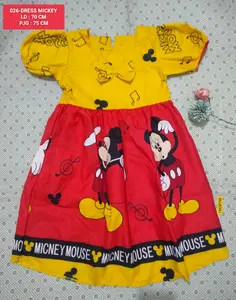 RABENDA 026-DRESS ANAK MOTIF MICKEY
