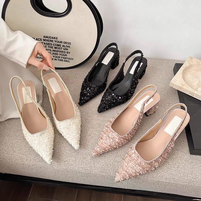 Product Introduction of Bine 0188 Sepatu Heels Wanita Heels Pesta Heels Wedding Platform Hak Tahu 6cm Hitam/Beige/Pink 20