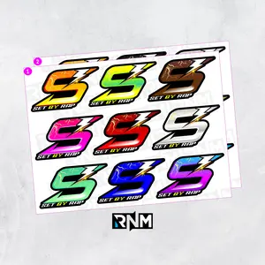 STICKER SET PACK RACING VIRAL S "SET BY RAP" ORIGINAL