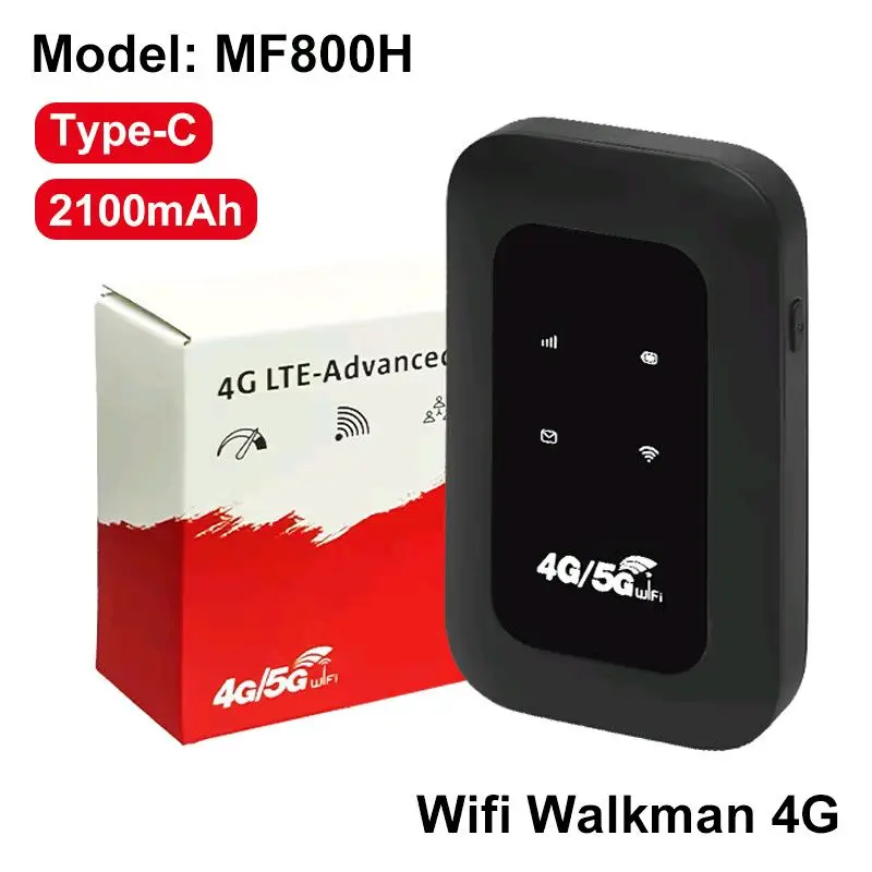 Router Nirkabel MF-800 Mini Modem 4G LTE 150Mbps - Hitam