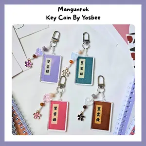 Yosbee Mangunrok Gantungan Kunci Akrilik 5 cm Gantungan Tas keychain bagchain Ganci Manik Gantungan Lucu