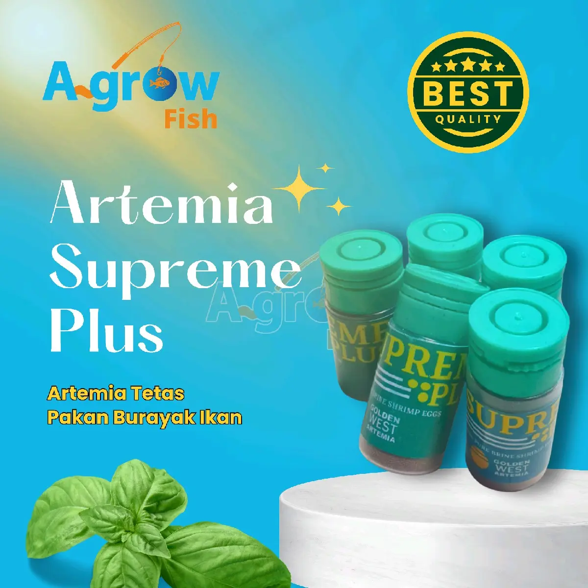 Artemia Supreme Plus Golden West Kultur 10gram Artemia Tetas Untuk Pakan Burayak Ikan - agrowfish