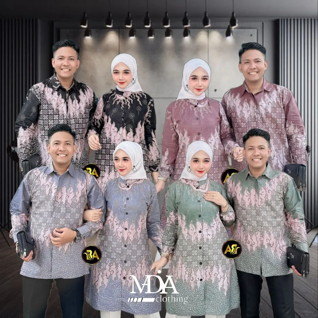 Couple Tunik Batik Wanita Modern Terbaru LD 120CM JUMBO M L XL XXL Atasan Batik Wanita Seragam Murah Madiya_clothing katun muslim Nyaman Kerja