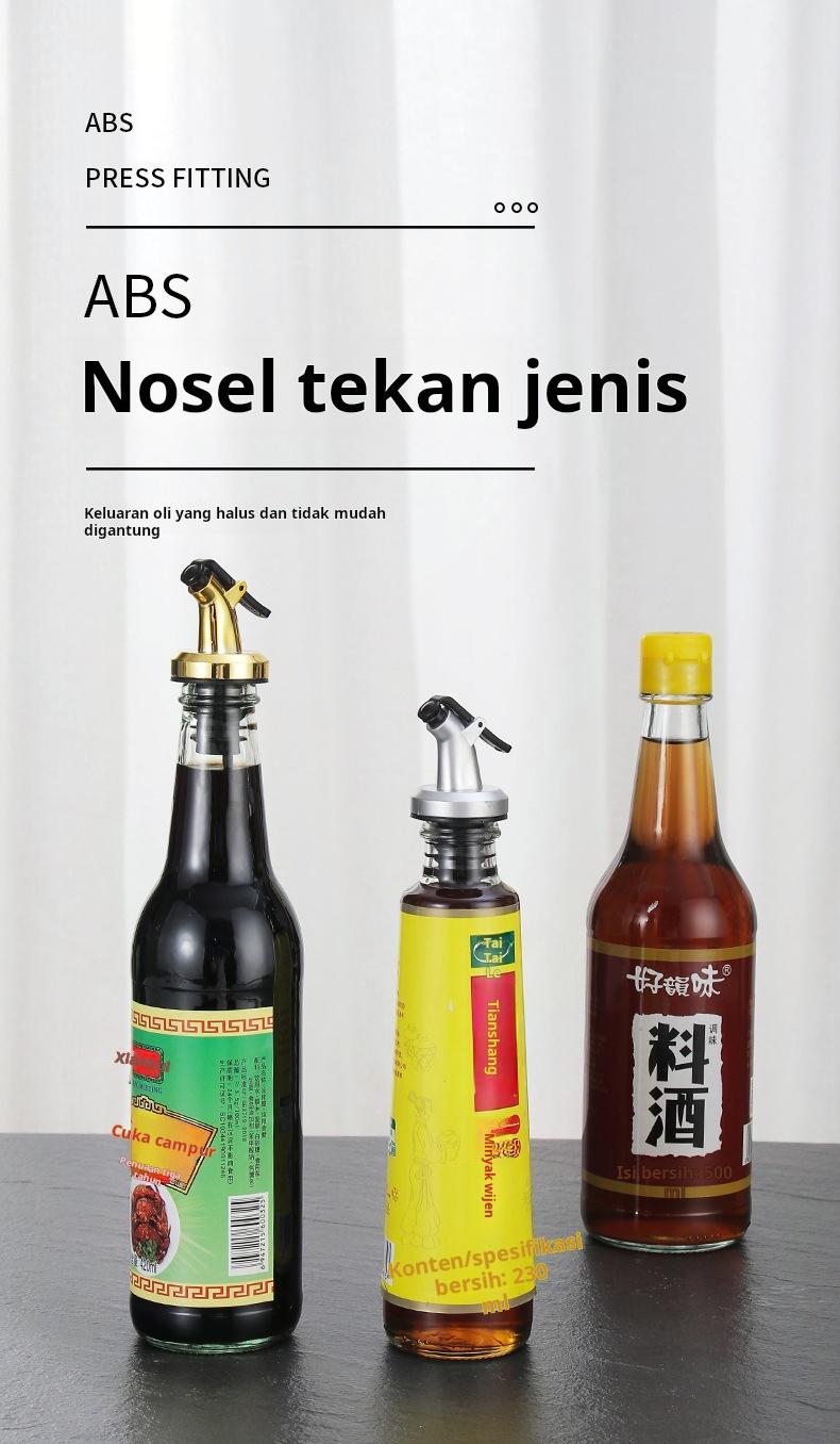 Product Introduction of Sumbat Botol Bumbu Sumbat Melengkung Multifungsi Dapur Nosel Minyak Sumbat Botol Cuka Minyak Panduan Udara Sumbat Botol Minyak Universal Sumbat Botol Minyak Anggur 11