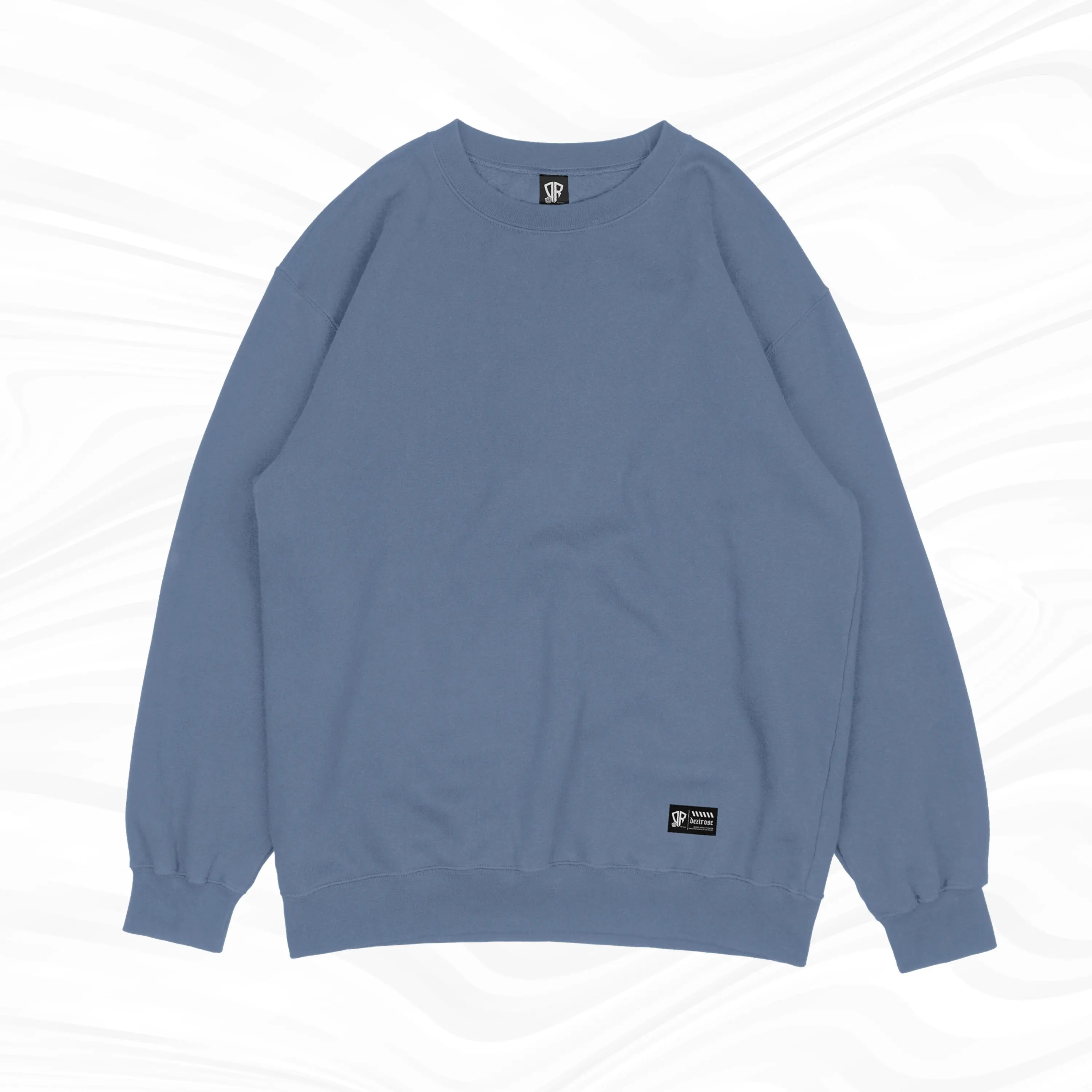 DEZIROSE Basic Sweater Crewneck Polos Pria Wanita Fleece Tebal Premium Distro Size M-XXL