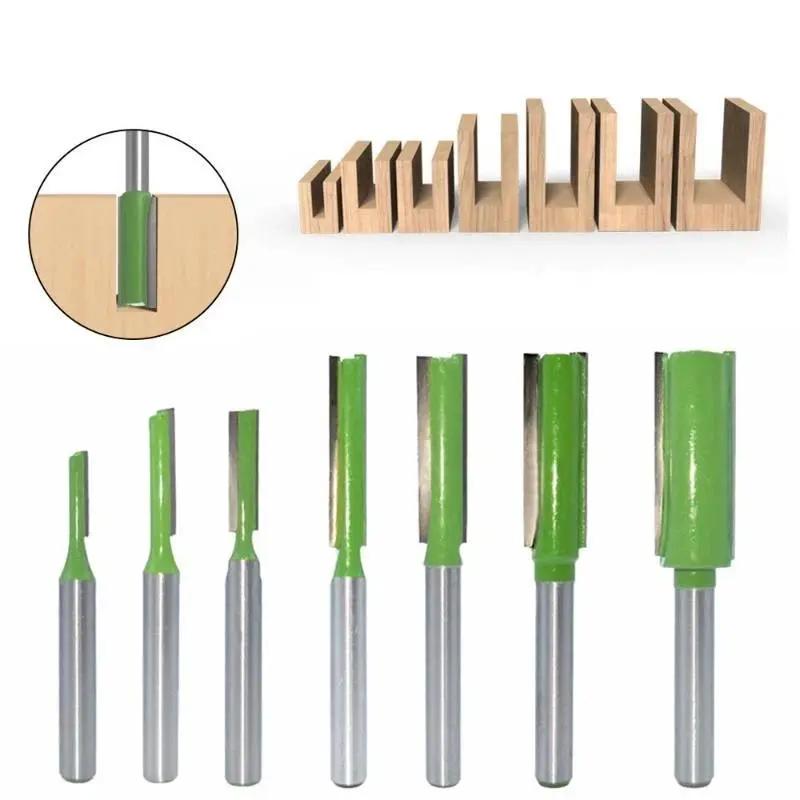 7 cái Lavie thẳng Router bit thiết lập sắc nét wearproof Carbide lưỡi cho gỗ…