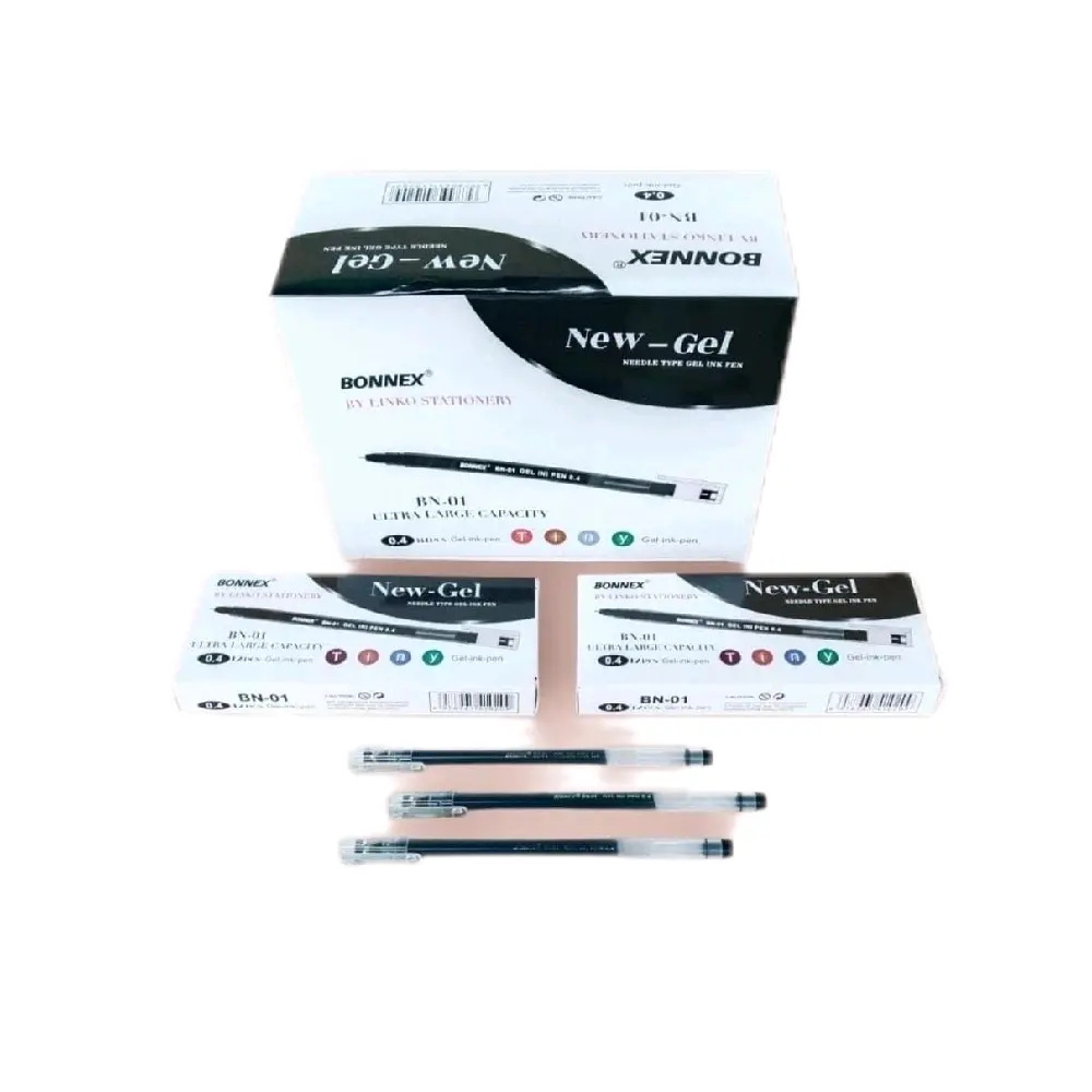 Pulpen New Gel 0.4 Ultra Large Capacity (12 Pcs) - Stationery