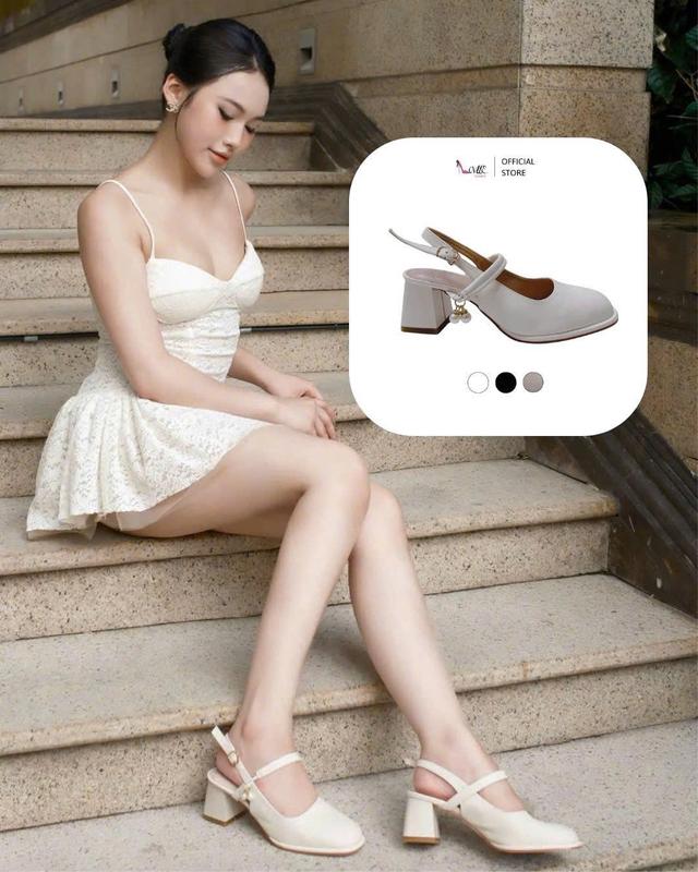 LOVIIECORNER -GIÀY BÚP BÊ LOLITA BÍT MŨI VUÔNG - GIÀY QUAI NGANG KHÓA HỞ HẬU CÀI THỜI TRANG NỮ GÓT TRỤ VUÔNG CÁ TÍNH 5 PHÂN - G250315