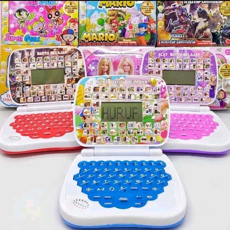 MINI LAPTOP 4 BAHASA,BISA HURUF, ANGKA,SOUND MURAH 0