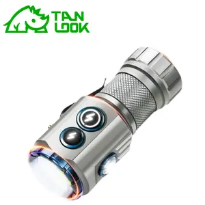 TANLOOK Senter Swat LED 3 LED Eds Mini Multifungsi Ambience Anti Air dengan Cas USB dan Desain Multifungsi