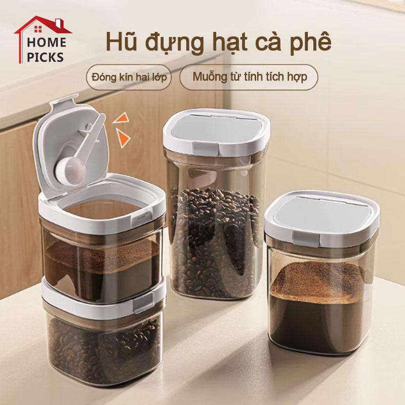 Hộp Đựng Cà Phê Kín Khí Cấp Quân Sự Chống Ẩm Cực Kỳ Vệ Sinh Thiết Kế Kín Chân Không