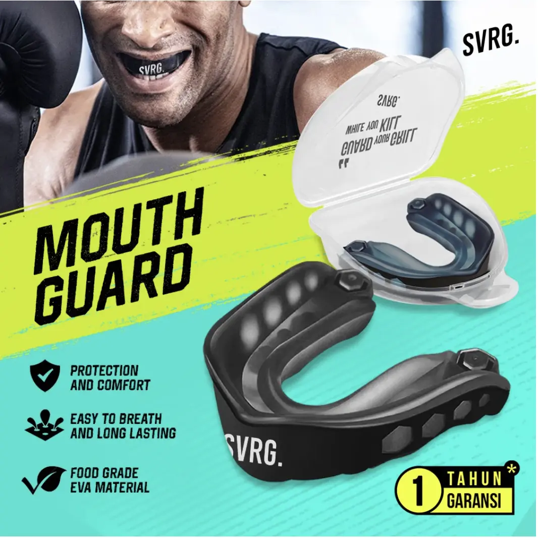 Pelindung Gigi SVRG - Mouthguard untuk Olahraga Kontak - Gumshield