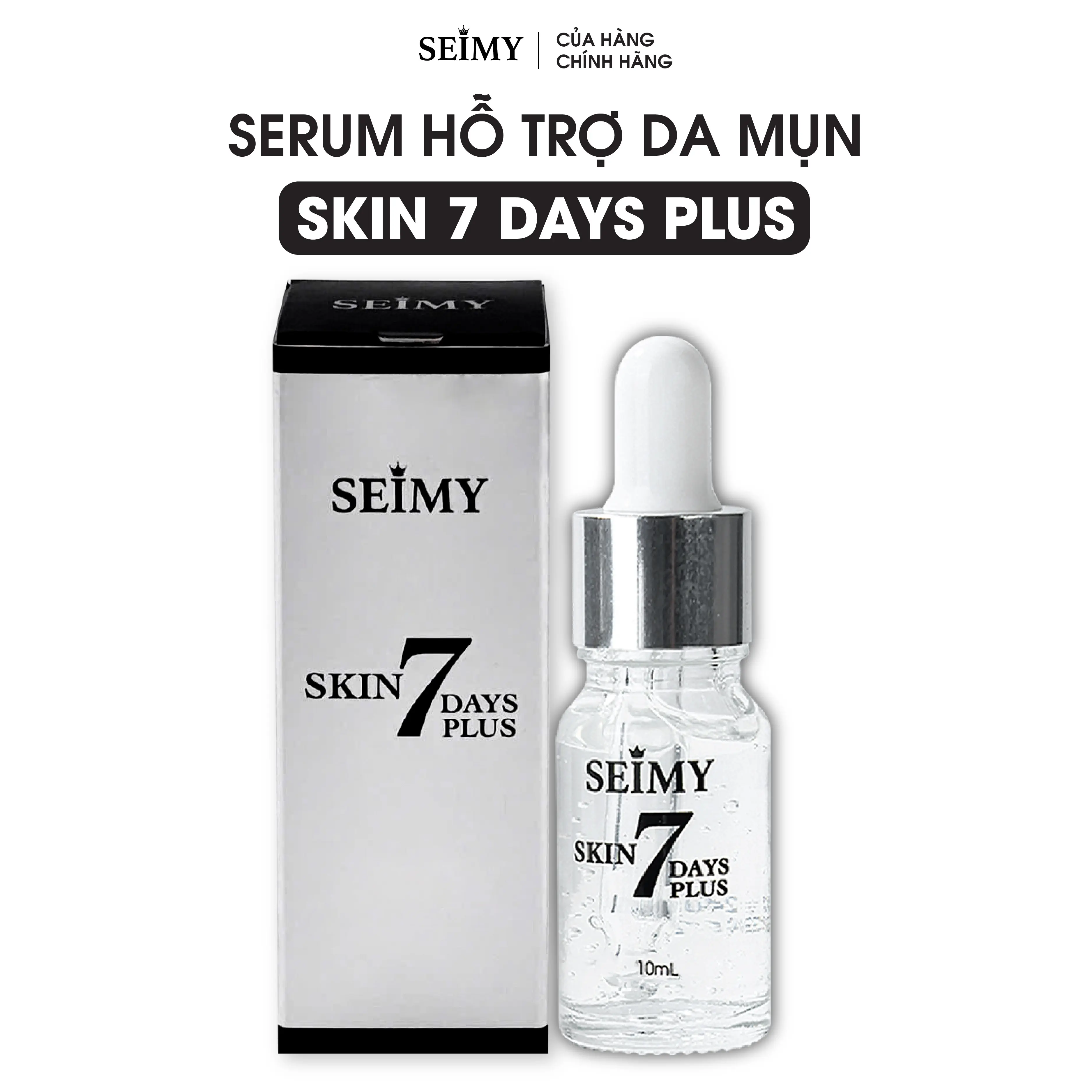 Serum hỗ trợ mụn thâm Seimy - Skin 7 Days Plus 10ml Skincare