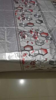 Product Review of Taplak meja gaya kontemporer kualitas tinggi hot stamping waterproof pvc taplak meja 3d heksagonal dan pola bunga from R**a ** 0
