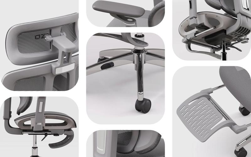 Product Introduction of MUSSO H80 PRO Ergonomic Chair 6D Armrest and Adjustable Headrest Game Chair with Adjustable Back Height Ergonomic Office Chair 11