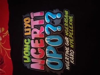 Product Review of Kaos kata kata Wong Liyo Ngerti Opo Baju Katun New Free Sticker from 🥰**😊 0
