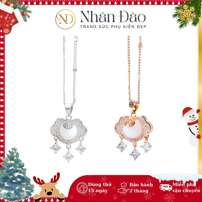 Dây chuyền TRƯỜNG MỆNH BÌNH AN titan xi vàng hồng xi bạc sang trọng