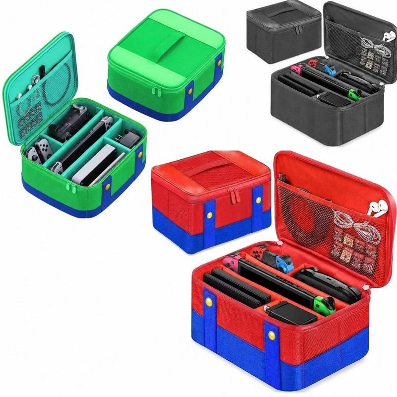 TYL Bag Mới Sức chứa lớn Hộp bảo vệ mang theo Chống sốc Di động Túi xách Nylon Phụ kiện trò chơi for Nintendo Switch OLED