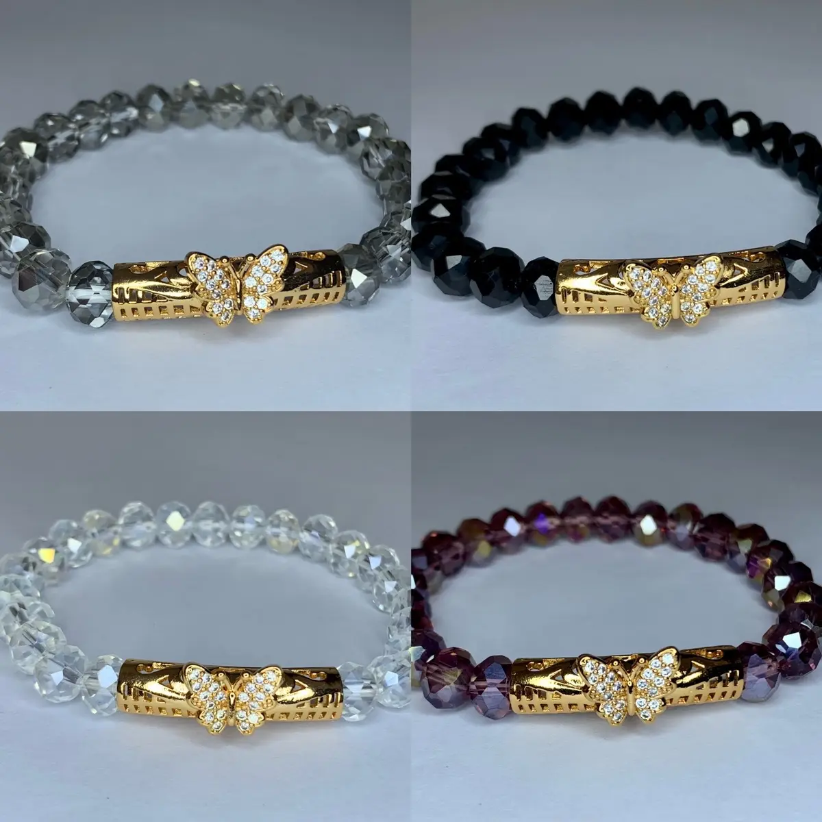Gelang Kristal Ceko Liontin Kupu-Kupu Wanita Promo Termurah - Bracelets
