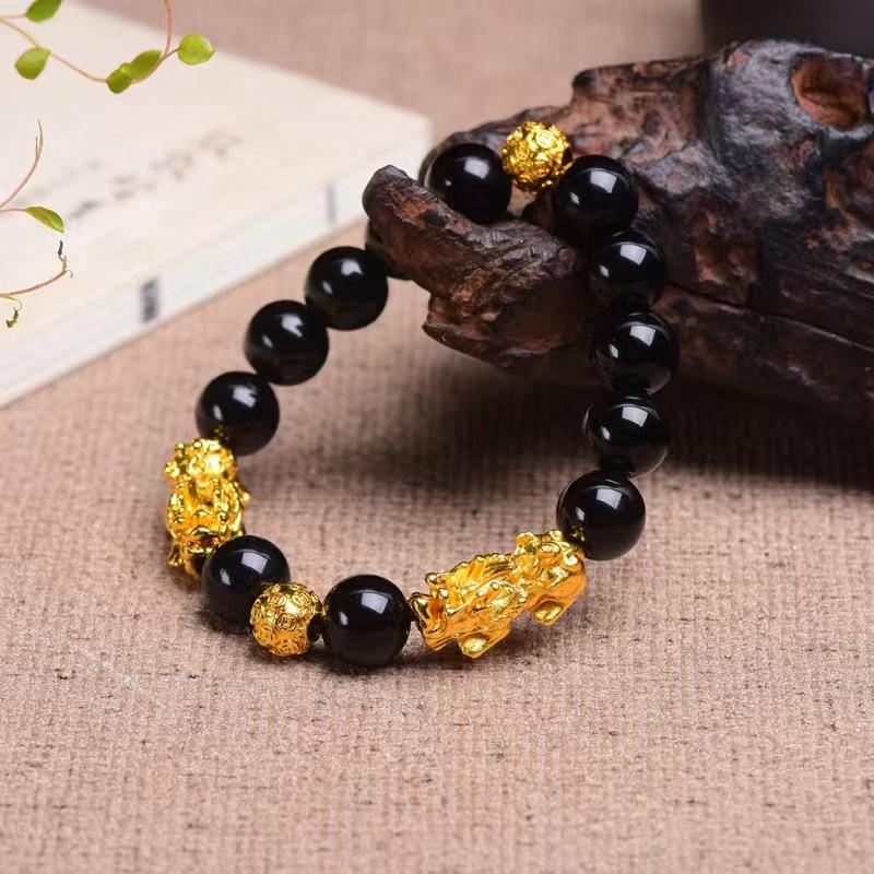 【A】Biden Gelang Mewah Pria YNBK060-Black 3