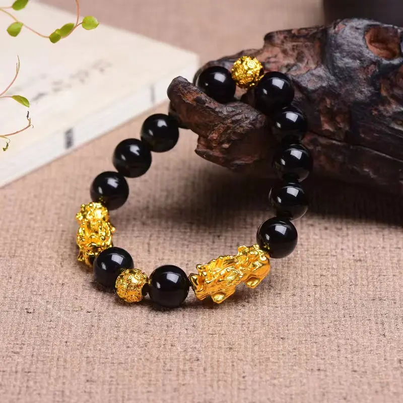【A】Biden Gelang Mewah Pria YNBK060-Black 3