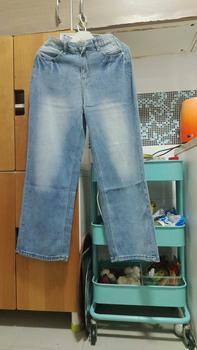 Product Review of American Retro High Waist Wide Leg Jeans Women's Spring and Summer Washed Loose Slimming Minority All-Match Smooth Straight-Leg Trousers from R**😺 1
