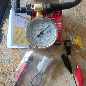 PAKET Alat Ukur Tekanan Fuelpump Motor Injeksi + Alat Servis Injektor Motor + Socket DLC riset injeksi tombol soket Kabel