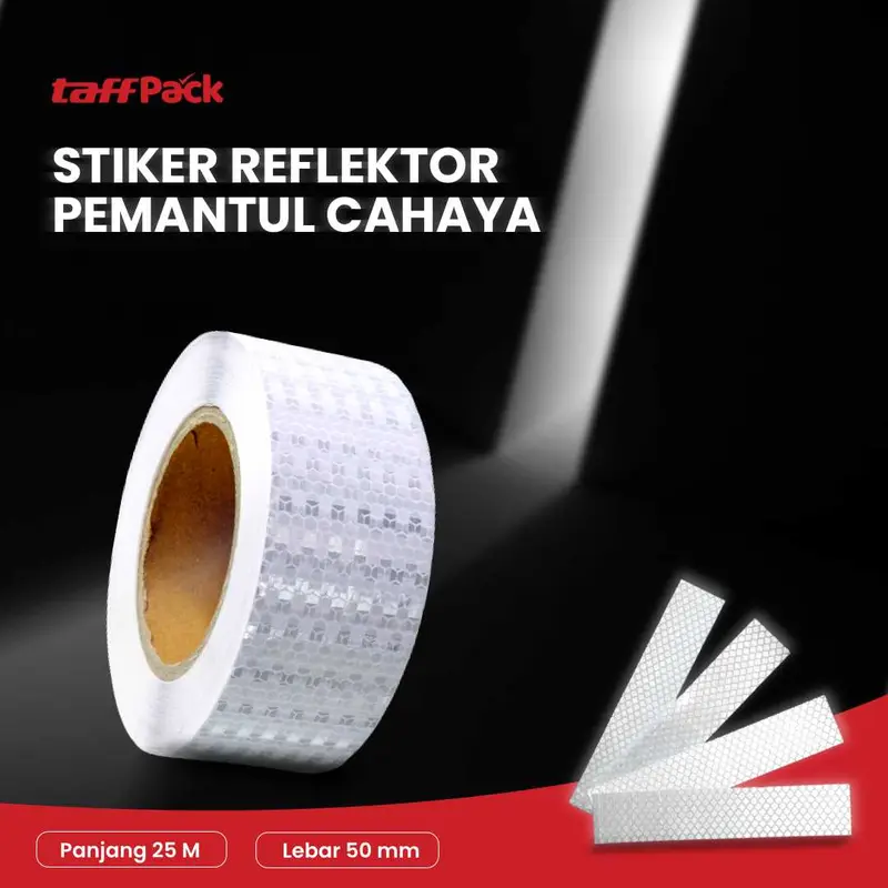 TaffPACK Stiker Reflektor Mobil Pemantul Cahaya Warning Sign - TP25 Outstanding.store 0