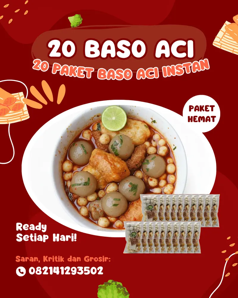 3 PAKET KOMPLIT ECERAN BASO ACI SEBLAK CUANGKI PREMIUM PAKET MURAH