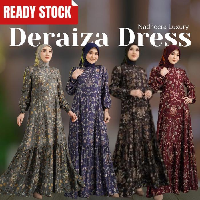 Jual Nadheera Midi & Dress Deraiza Terbaru 2025 Nadheera Luxury Dress Rayon  Premium Mewah & Nyaman Cocok untuk Daily Outfit - DRESS WINE, XL - Kab.  Lamongan - Maleenamoslem_new | Tokopedia