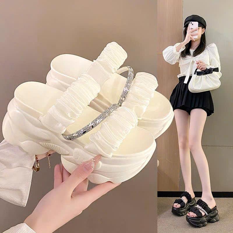 DÉP BM 2 QUAI VOAN DÂY ĐÁ XÉO HÀNG LOẠI CAO CẤP HH chính hãng nữ hồng thạnh